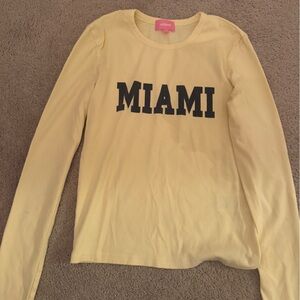 Edikted Yellow Top with Pink Tag